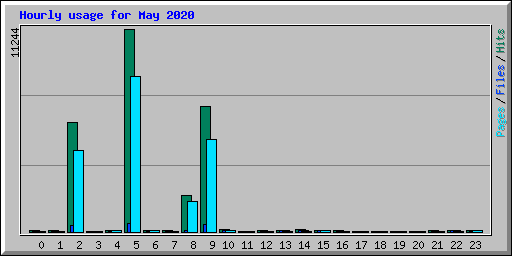 Hourly usage for May 2020
