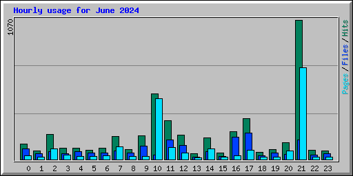 Hourly usage for June 2024
