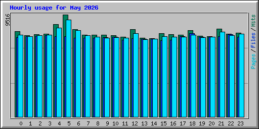 Hourly usage for May 2026